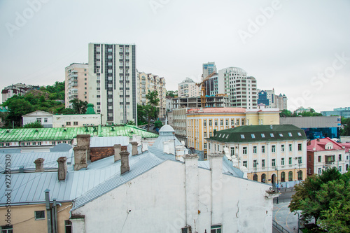 the rooftops of Vladivostok, View from above, Cityscape