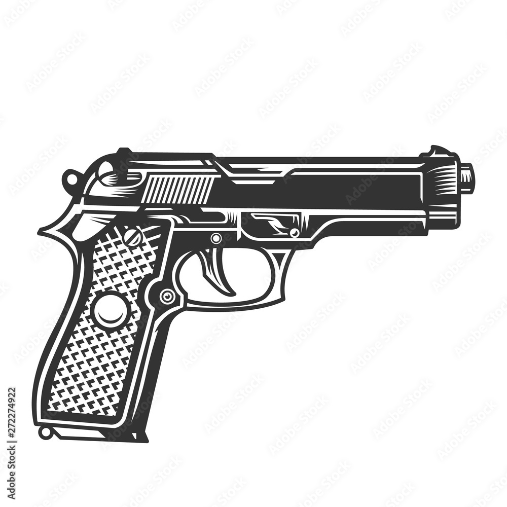 Monochrome handgun template
