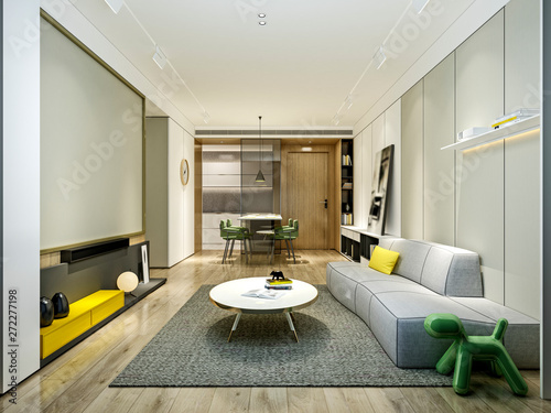 3dc render living room