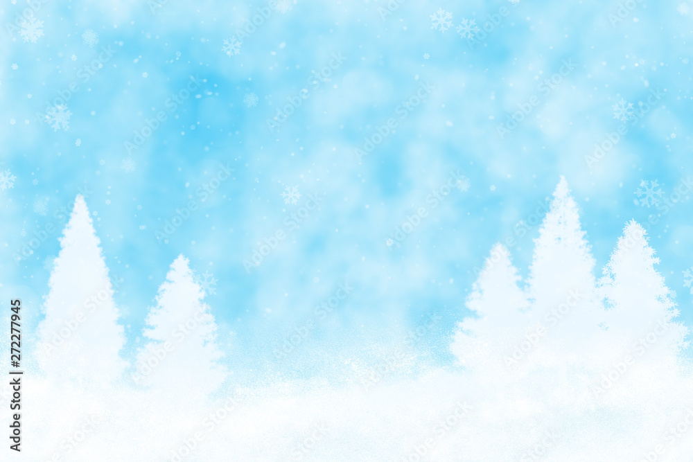 Abstract Snowy Winter Illustration Background Abstract Snowy Winter Illustration Background