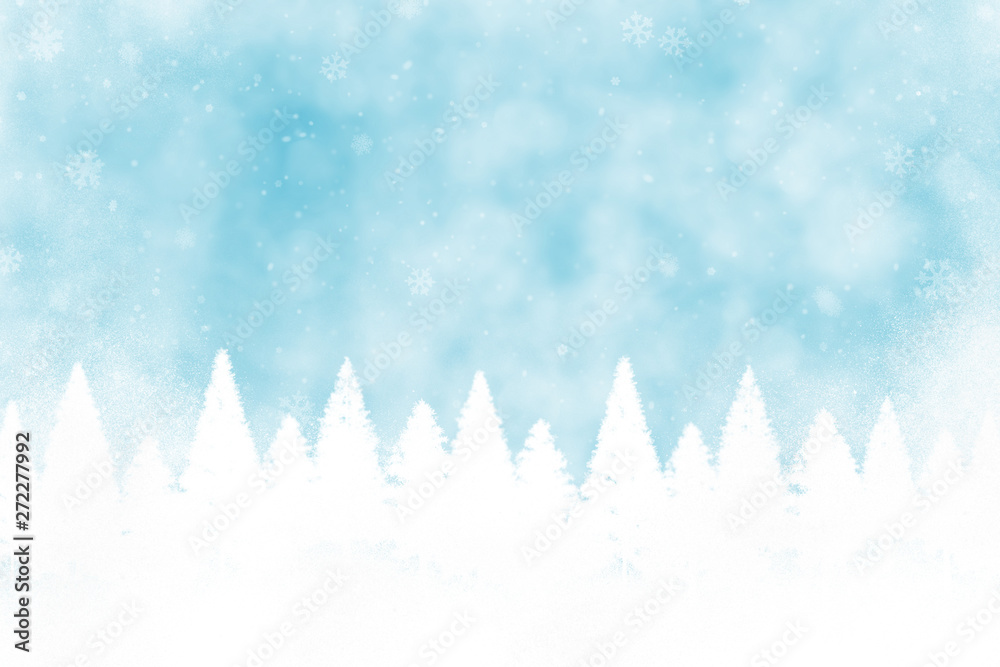 Abstract Snowy Winter Illustration Background Abstract Snowy Winter Illustration Background