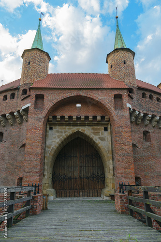 Krakow Barbican (Barbakan) side entrance