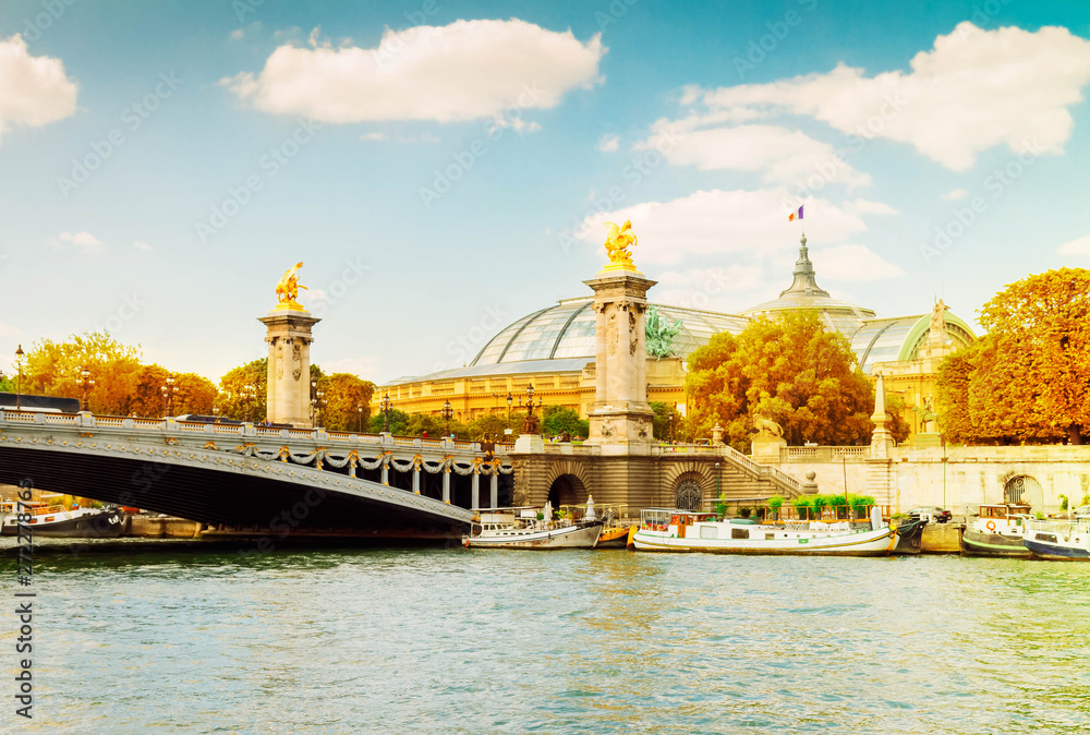 Bridge of Alexandre III in  Paris, France