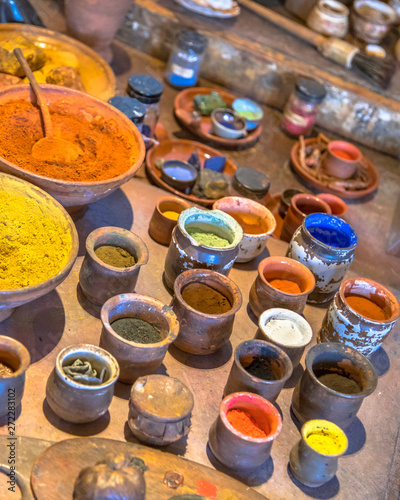 Oil paint pigments photo
