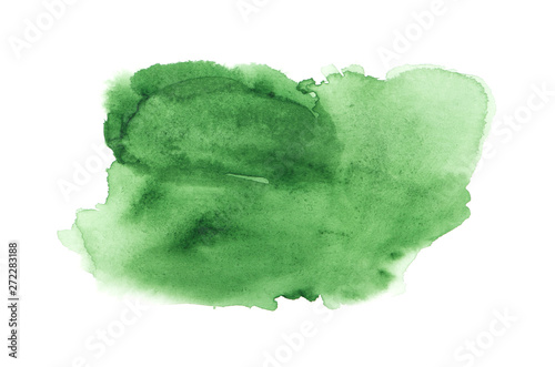 Green abstract background in watercolor style © nata777_7