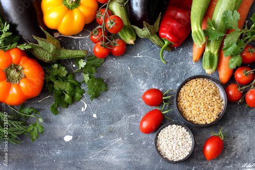 Mixed vegetables background 