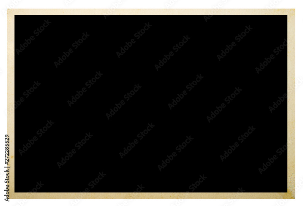 Blank old photo isolated on white Blank old photo isolated on white