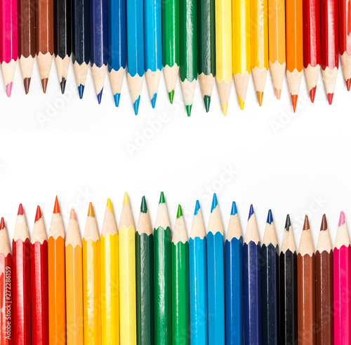 A colored pencil for drawing