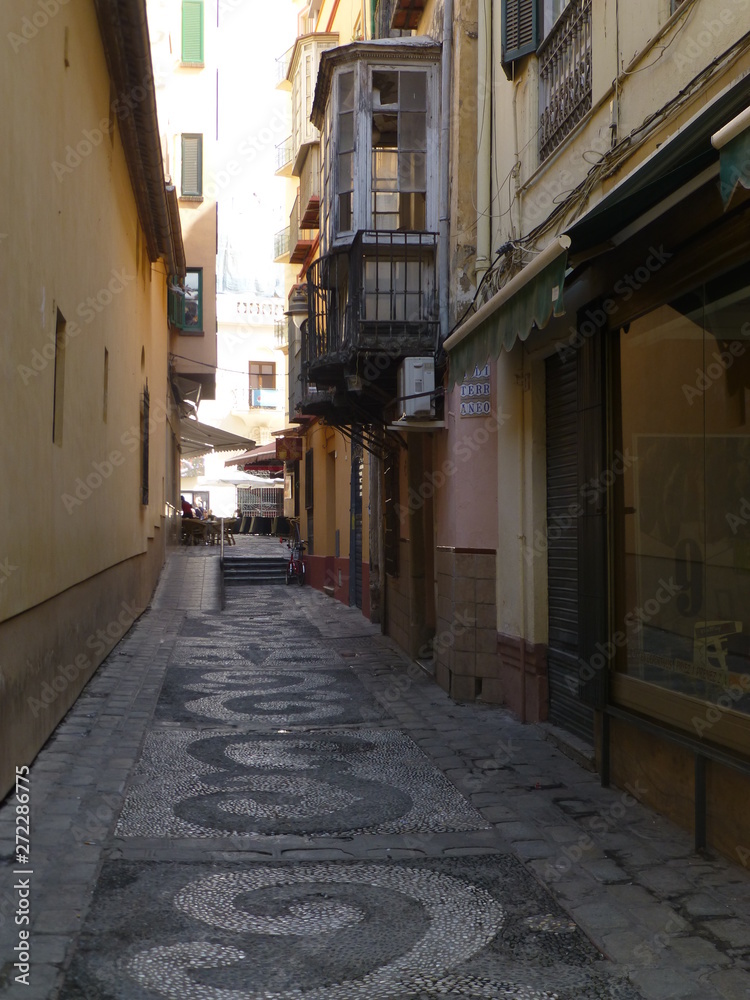 Obraz premium Malaga, miasto Andaluzji, Hiszpania. Rok 2016