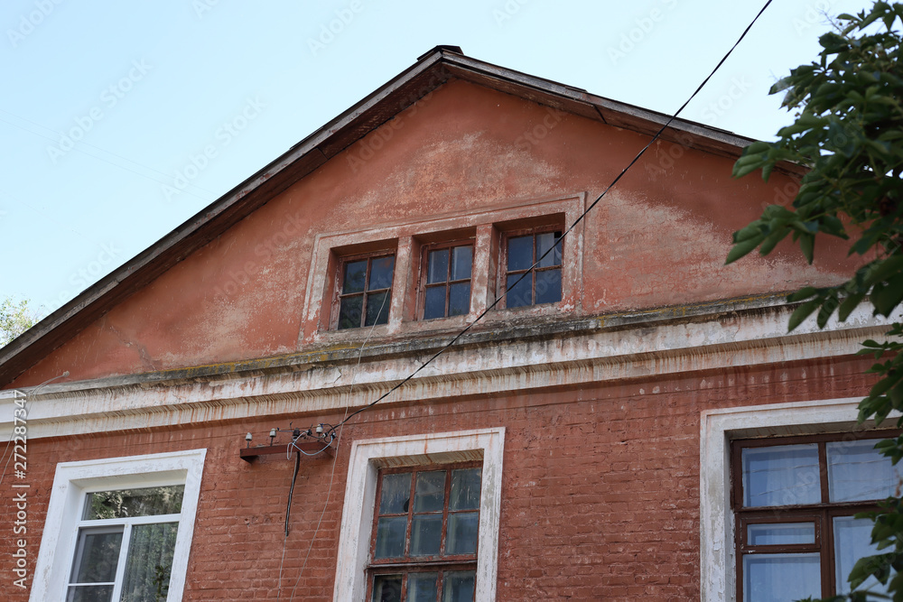 city Belgorod, Belgorod region, Russia. May 30, 2019. old house city Belgorod, Belgorod region, Russia. May 30, 2019. old house