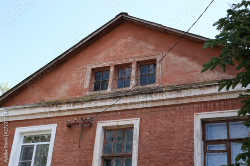 city Belgorod, Belgorod region, Russia. May 30, 2019. old house