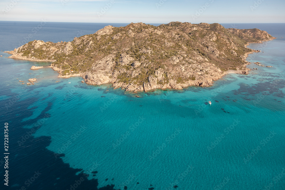 Isola di Molara, Sardinia, Aerial view