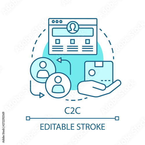 C2C concept icon