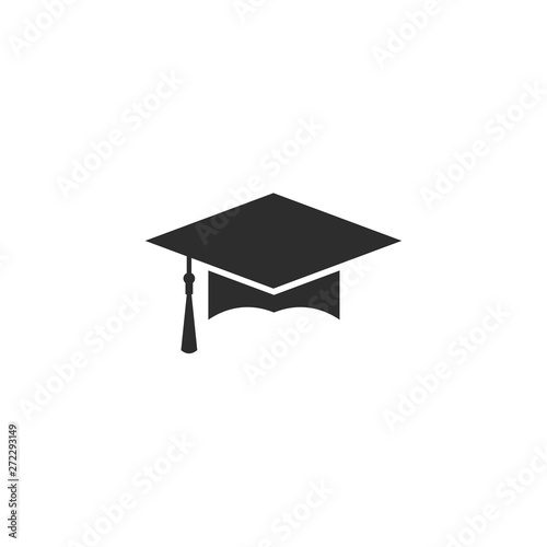 graduate cap Icon. cap Icons Collection. Vintage cap graduation. Graduation Logo Template Design Elements Vector illustration