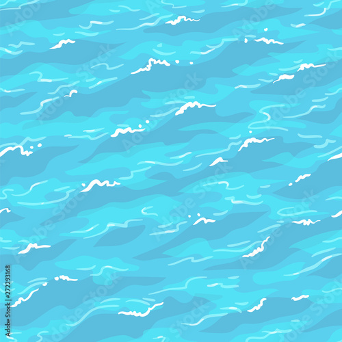Sea waves seamless pattern.