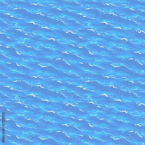 Sea waves seamless pattern.