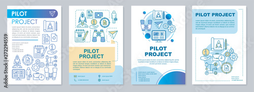 Pilot project brochure template layout