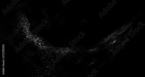 Tech Particle Wave 3D Rendered Wallpaper Animation Video.