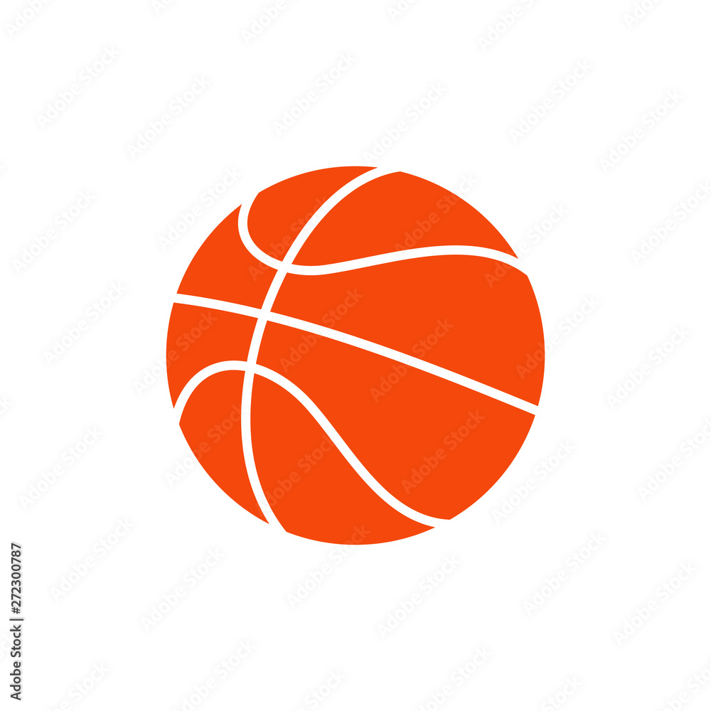 Basketball ball icon. Vector. Isolated.