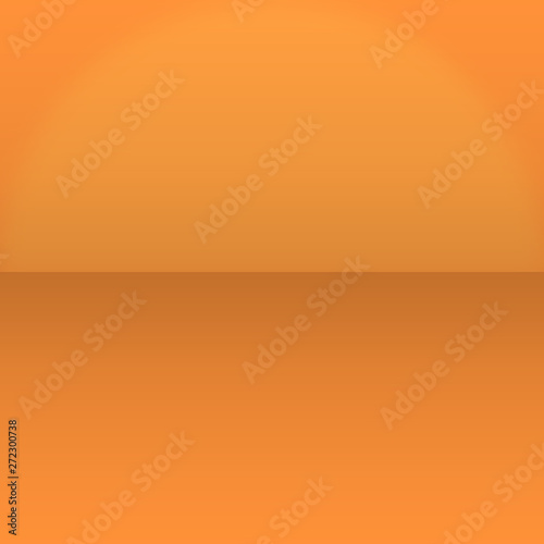 Orange color wall and ground