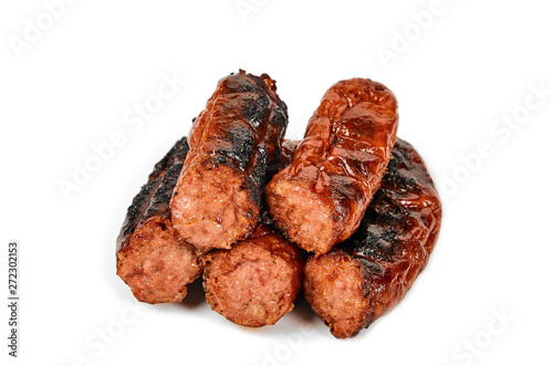 Wallpaper Mural Meat sausages with glitter on a light background. Fried sausage. The concept of traditional cuisine. Torontodigital.ca