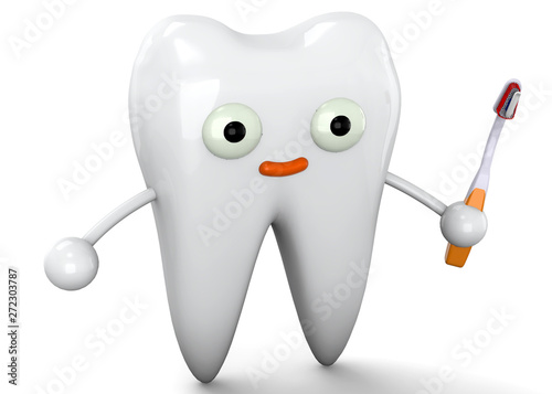 Tooth Character - 3D