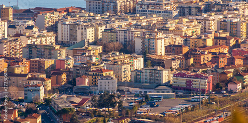 aerial view of la spezia a beautiful town in italy