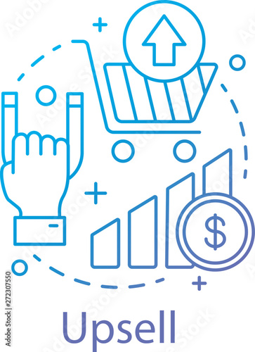 Upsell concept icon