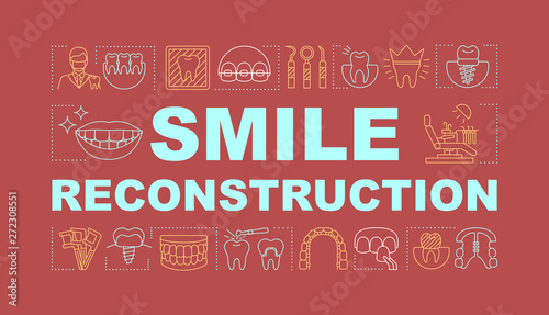 Smile reconstruction word concepts banner