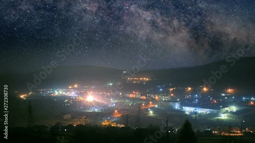 Night town seamless loop