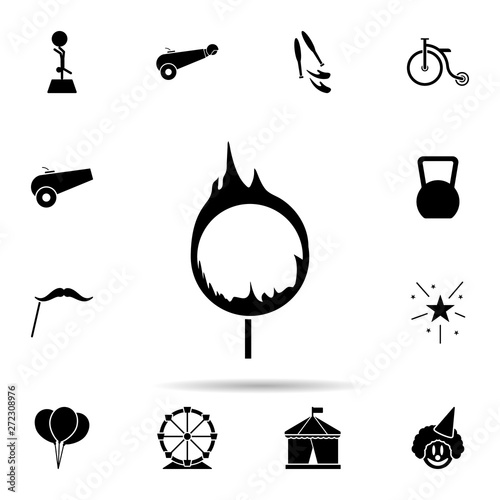 ring of fire icon. Universal set of circus for website design and development, app development