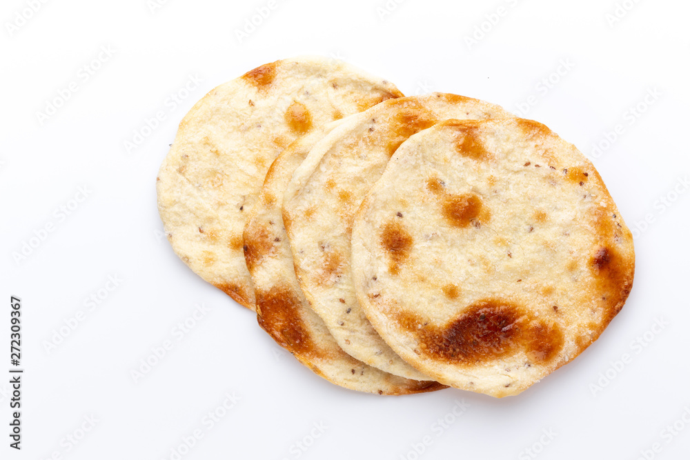 Flatbreads. Arab Bread isolated on white background. Flatbreads. Arab Bread isolated on white background.