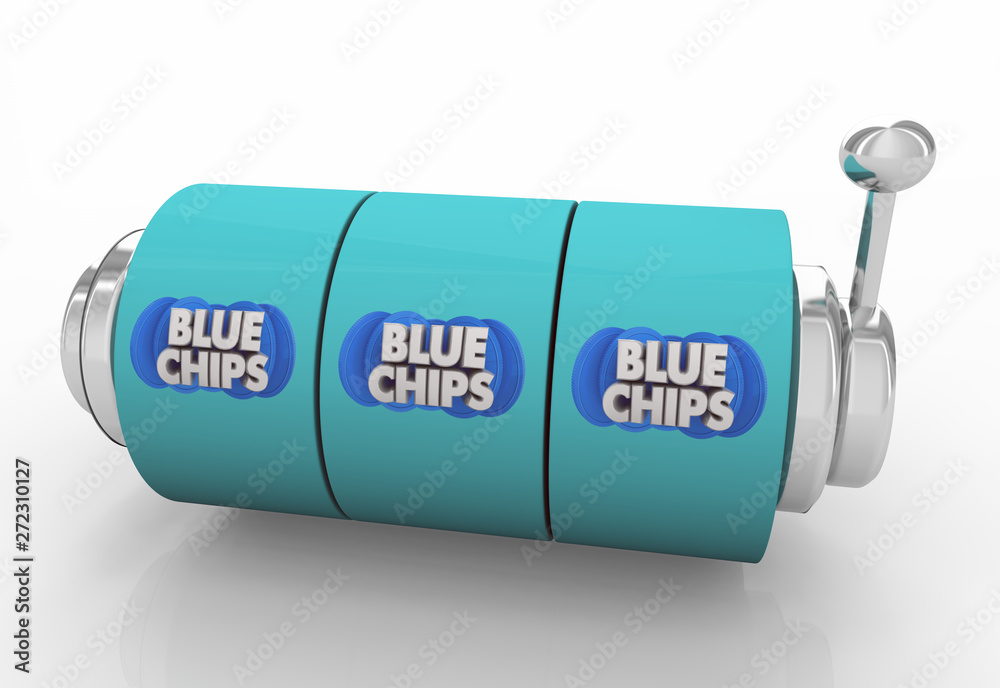 Blue Chips Top Goals Priorities Slot Machine Spin Wheels Gamble Bet 3d Illustration Blue Chips Top Goals Priorities Slot Machine Spin Wheels Gamble Bet 3d Illustration