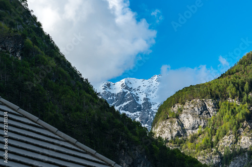 Mountain at the Julian Alps in Slovenia near Trenta 