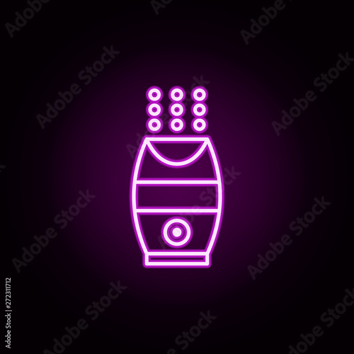 air diffuser neon icon. Elements of water, boiler, thermos, gas, solar set. Simple icon for websites, web design, mobile app, info graphics