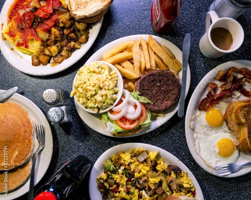 breakfast on the table