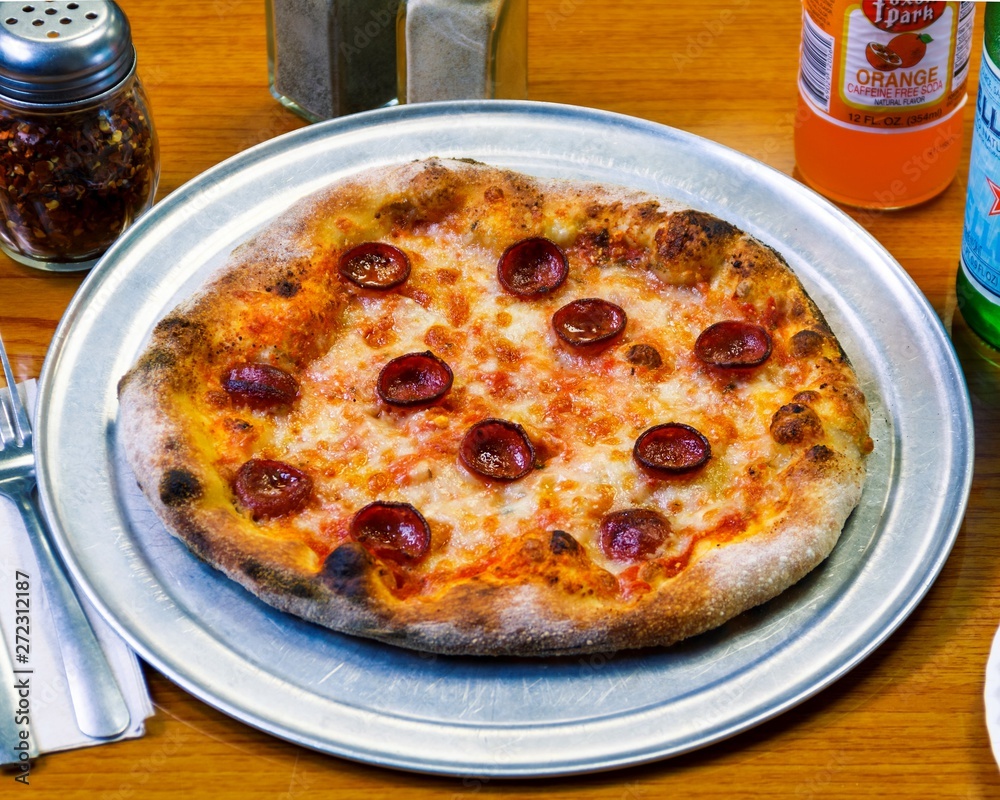 Authentic Pepperoni pizza