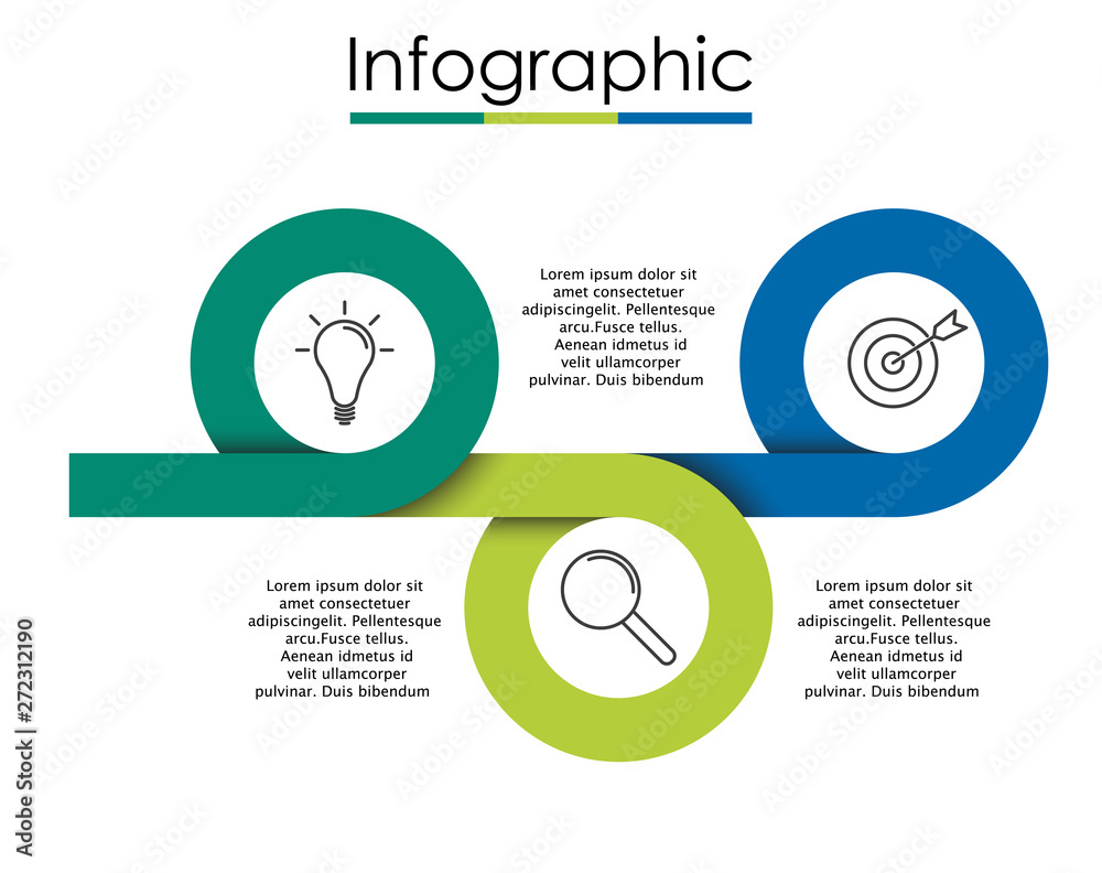 Vector infographic template with three steps or options. Illustration presentation with thin line elements icons. Business concept graphic design can be used for web, paper brochure, diagram, Vector infographic template with three steps or options. Illustration presentation with thin line elements icons. Business concept graphic design can be used for web, paper brochure, diagram,