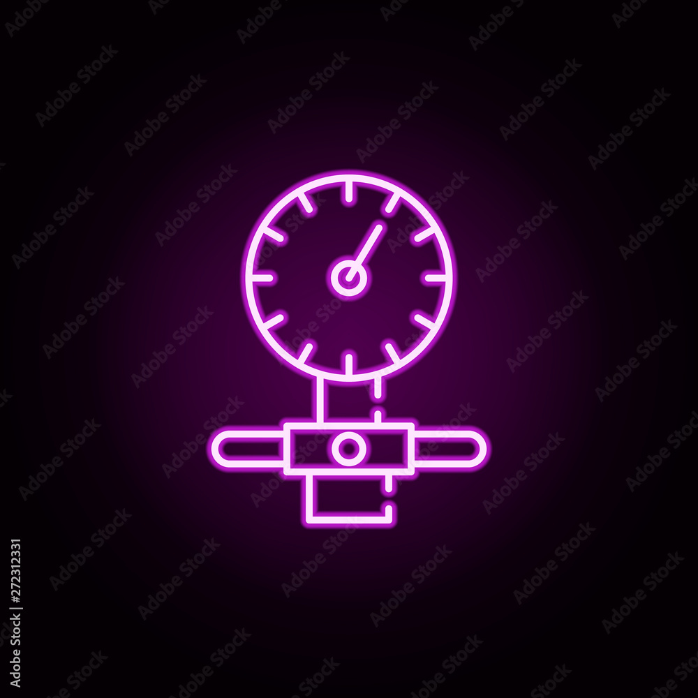 manometer, odometer neon icon. Elements of water, boiler, thermos, gas, solar set. Simple icon for websites, web design, mobile app, info graphics manometer, odometer neon icon. Elements of water, boiler, thermos, gas, solar set. Simple icon for websites, web design, mobile app, info graphics