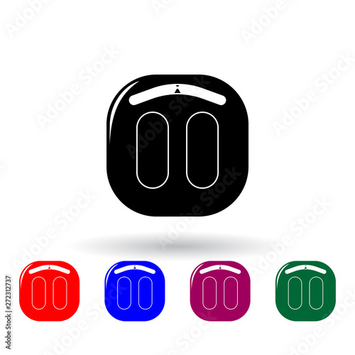 scales illustration multi color icon. Elements of spa set. Simple icon for websites, web design, mobile app, info graphics