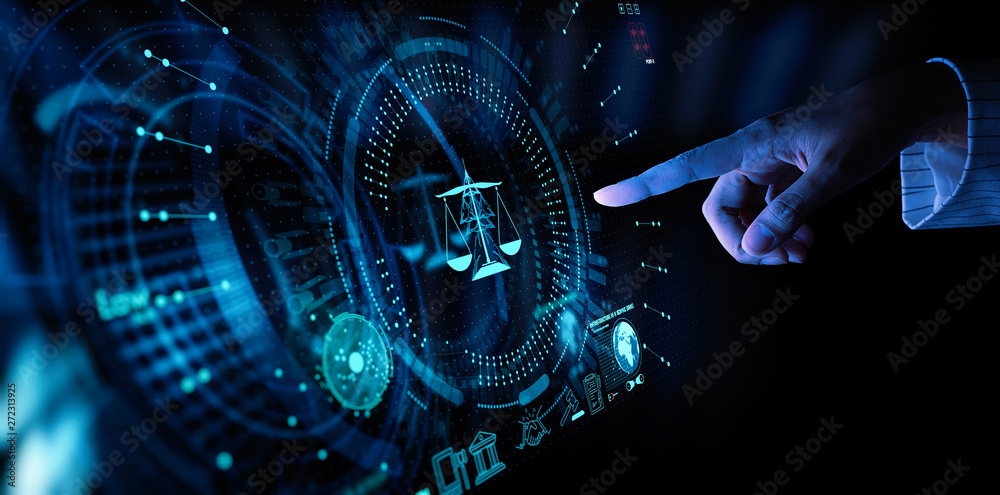 Legal advice technology service concept with business hand working with modern Ui computer. Legal advice technology service concept with business hand working with modern Ui computer.