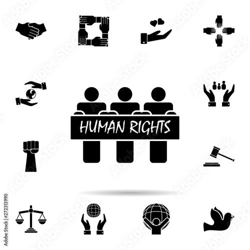 people for human rights icon. Universal set of human rights for website design and development, app development