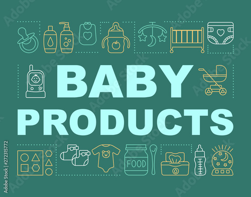 Baby products concepts banner