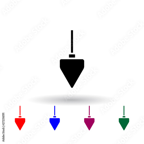 construction pendulum multi color icon. Elements of engineering set. Simple icon for websites, web design, mobile app, info graphics
