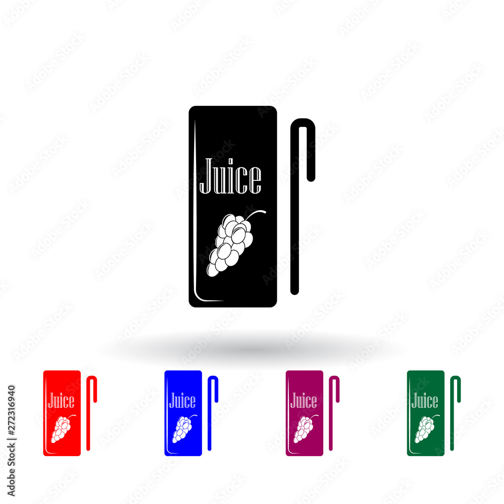 grape juice multi color icon. Elements of drink set. Simple icon for websites, web design, mobile app, info graphics