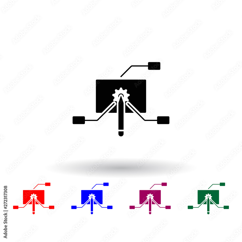 develop mechanisms multi color icon. Elements of concentration set. Simple icon for websites, web design, mobile app, info graphics develop mechanisms multi color icon. Elements of concentration set. Simple icon for websites, web design, mobile app, info graphics