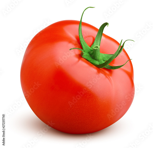 tomato isolated on white background, clipping path, full depth of field photo