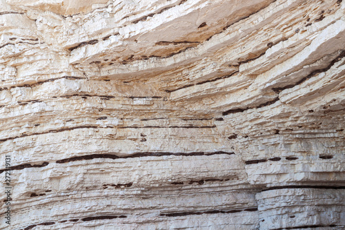 Limestone sedimentary rock Gargano, Italy