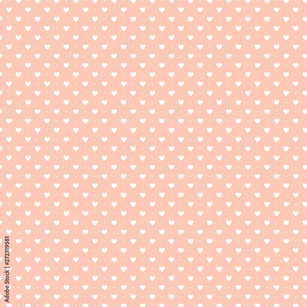 Pink dotted colorful retro background or wallpaper. Abstract dotted texture. Seamless decorative pattern.