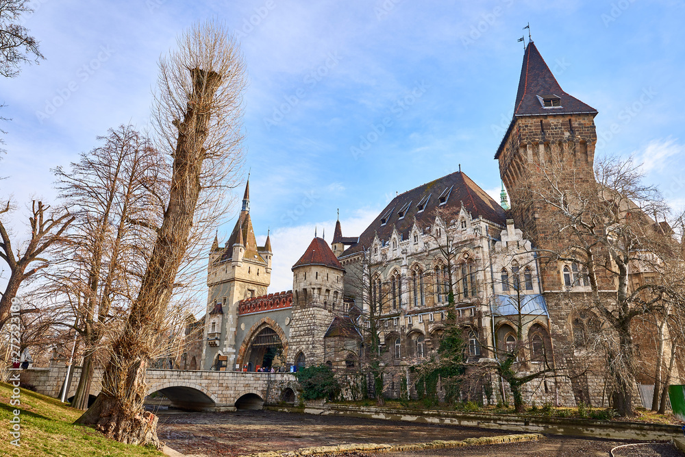 Obraz premium inside of the castle of vajdahunyad in budapest